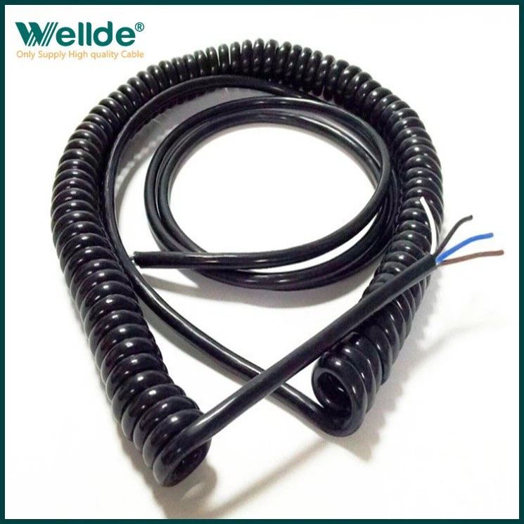 PU Jacket Flexible Coiled Spiral Cable