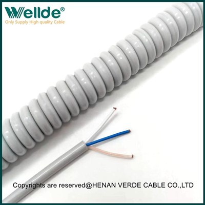 สายเคเบิลขด 3 แกน 1.0 มม